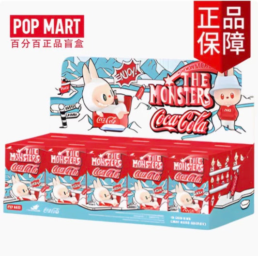 Bubble Mart Labubu The Monsters Coca Cola Blind Box Handmade Christmas Toy Gift